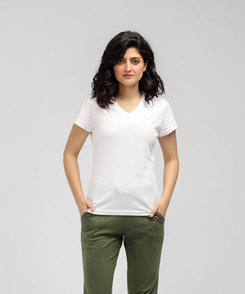 Women's Basic V-Neck Tee